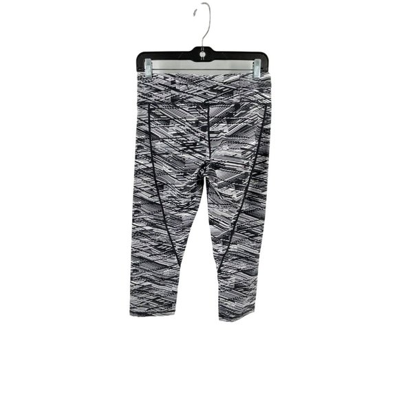 Fabletics Women's Black White Striped Pull On Stretch Activewear Leggings Size S - Picture 4 of 14